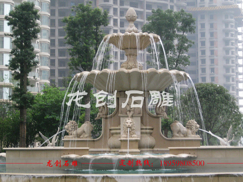 廣場(chǎng)石雕噴泉